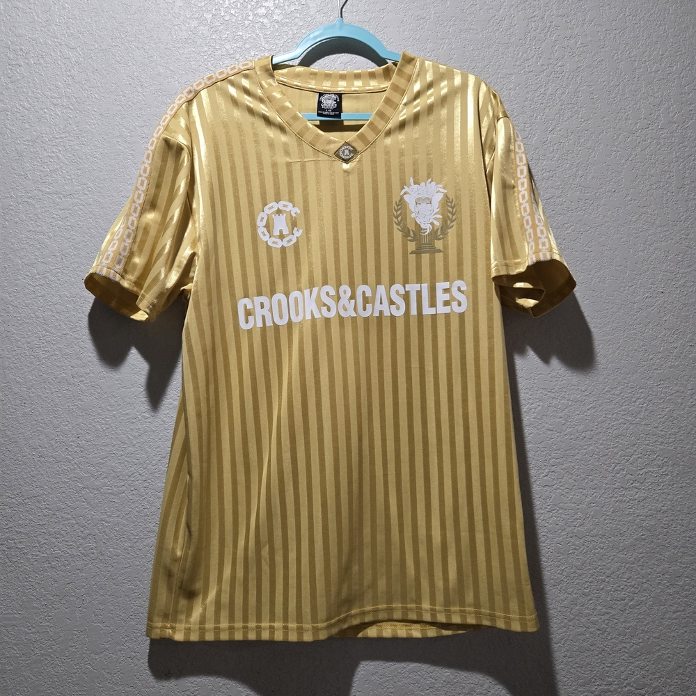 Crooks & Castles Gold Striped Tee